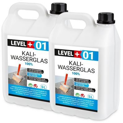 Kaliwasserglas 10L Pur Holzschutz Wasserglas Grundierung Versiegelung RM01