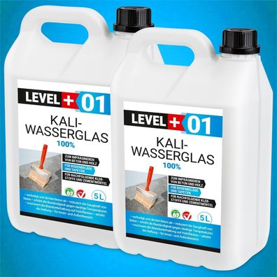 Kaliwasserglas 10L Pur Wasserglas Grundierung Versiegelung Holzschutz RM01