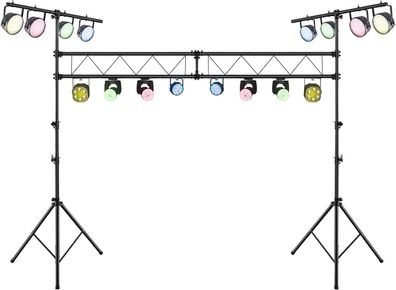 350cm lang Lampensaktiv, DJ-Lichtstativ 180-360cm h?henverstellbar aus Metall