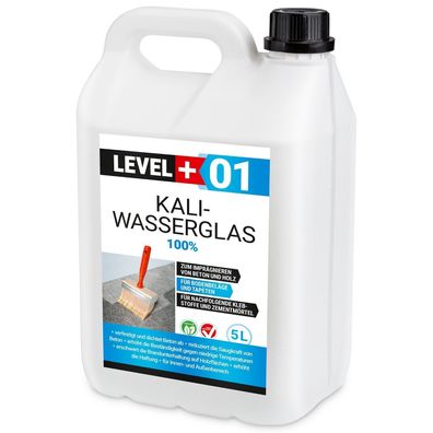 Kaliwasserglas 5L Pur Holzschutz Wasserglas Grundierung Versiegelung RM01