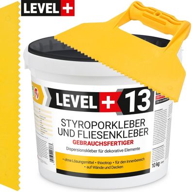 Styroporkleber 10kg Polymerbasis Dispersionkleber + Dreieckzahnspachtel SET RM13