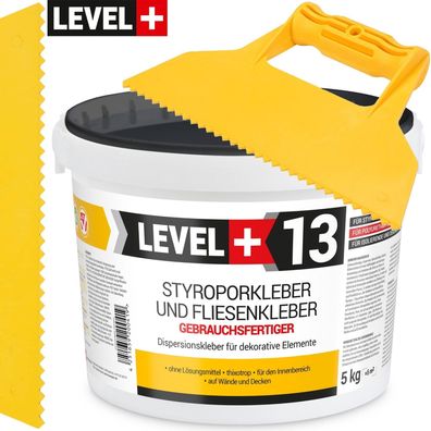 Styroporkleber 5kg Polymerbasis Dispersionkleber + Dreieckzahnspachtel SET RM13