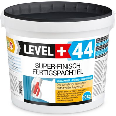 Fertigspachtel 10kg Spachtelmasse Super Finish Masse Q4 Fugenspachtel Bad RM44