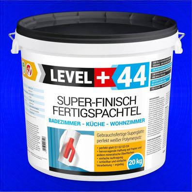 Fertigspachtel 20kg Spachtelmasse Super Finish Masse Q4 Fugenspachtel Bad RM44