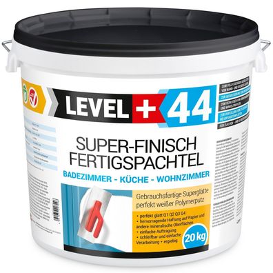 Fertigspachtel 20kg Spachtelmasse Super Finish Masse Q4 Fugenspachtel Bad RM44