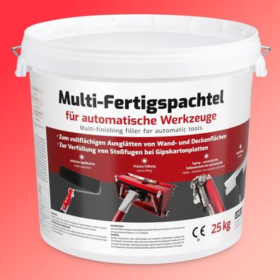 Fertigspachtel Mehrzweck/ Fugenspachtel Innen 25kg Glätten Taping Füll Finish