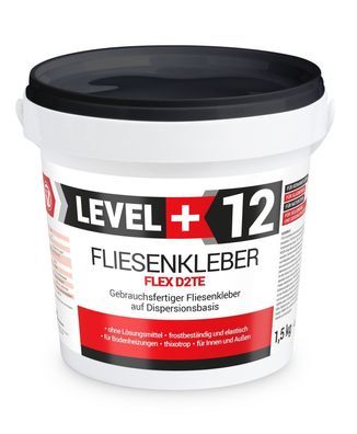 Fliesenkleber 1,5 Kg Fertig Dispersionkleber Flexmörtel wasserdicht Top RM12