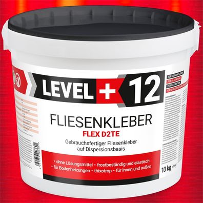 Fliesenkleber 10 Kg Fertig Dispersionkleber Flexmörtel wasserdicht Top RM12