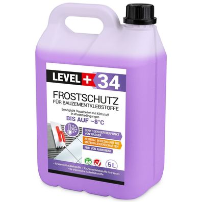 Frostschutz für Bauzementklebstoffe 5L Zementkleber Fliesenkleber Zusatz RM34