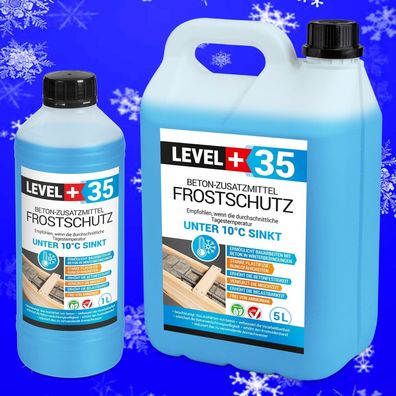 Frostschutz Plastifizierer 1-50L Beton-Zusatzmittel Betonverflüssiger Level+ RM35