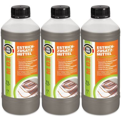 Estrichzusatzmittel Fußbodenheizung Heizestriche Beton 3L Plastifizierer M03