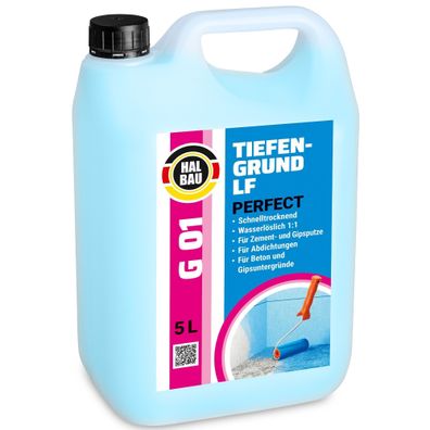Tiefengrund Perfect LF 5L Wasserlösslich Wand Boden Voranstrich Profi Primer G01