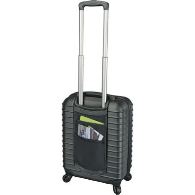 JSA Reisetrolley 55cm Koffer Reisekoffer Trolley ABS-Polycarbonat schwarz 45553