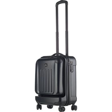 JSA Reisetrolley XS 40L Business Reisekoffer ABS-Polycarbonat schwarz matt 45564