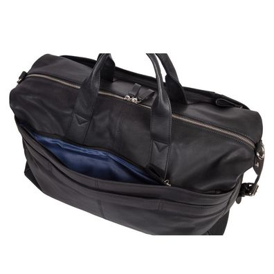 Alassio Weekender TORO Reisetasche Weekender Handgepäck Leder schwarz 47033