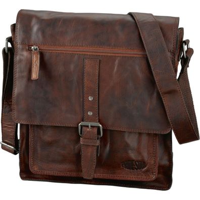 Pride and Soul Umhängetasche ETHAN Vintage Schultertasche Leder braun 47184