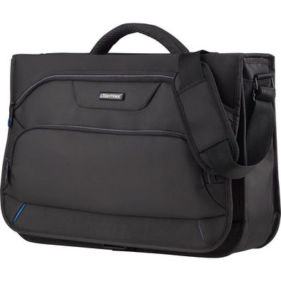 Lightpak Messengerbag SOLAR Businesstasche Umhängetasche Polyester schwarz 46119