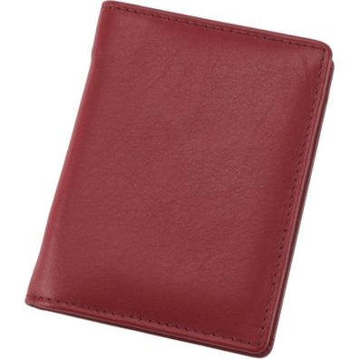 Alassio Notizblock-Etui MONZA Notizbuch Scheibblock Notizheft Leder rot 43064