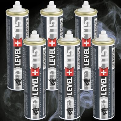 6 Stk. Gaskartusche 115mm, 28ml für gasbetriebene Setzgeräte Fuel Cell RM115