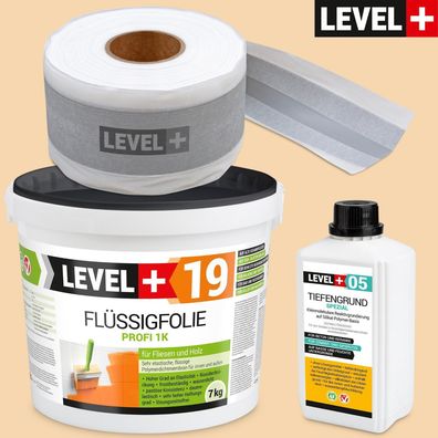 Abdichtung Balkon Dichtset Dusche-Set 7Kg Flüssigfolie Dichtband Dehnzone SET545