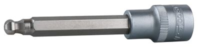 KS Tools 911.5314 1/2'' Bit-Stecknuss Innensechskant mit Kugelkopf, lang, 8 mm