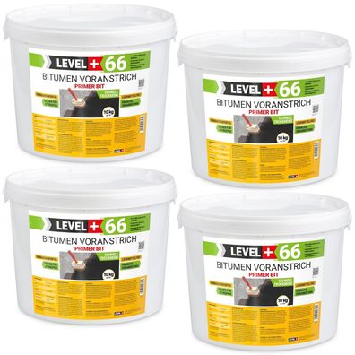 Bitumen Voranstrich Haftgrund 40kg Grundierung Bitumengrund Fundamente LEVEL + 66