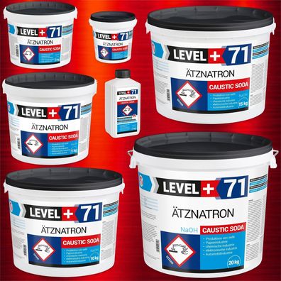 Ätznatron, Caustic Soda 1kg -100kg Natriumhydroxid NaOH Microperlen Level+ RM71