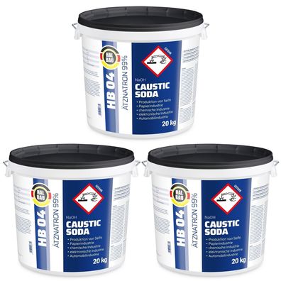 Ätzsoda Abflussfrei Seifenatron Rohrfrei 60kg Ätznatron Microperlen Soda HB04