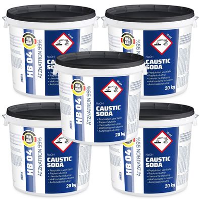 Caustic Soda100kg Rohrfrei Abflussfrei Entfetter Seifenatron Fettlösemittel HB04