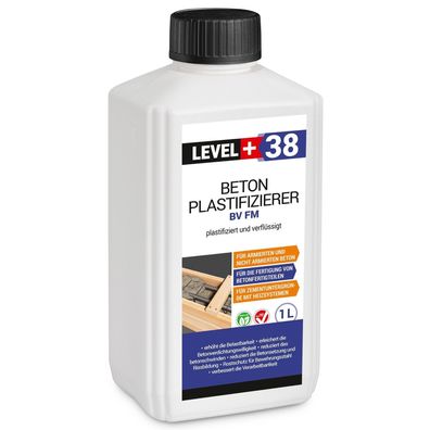 Beton-Zusatzmittel Fliessmittel Betonverflüssiger Plastifizierer HQ 1L LEVEL+ RM38