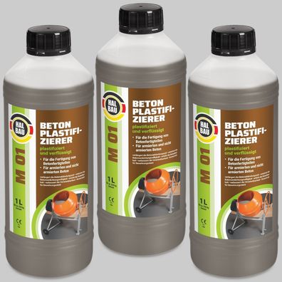 Betonverflüssiger 3L Plastifizierer Betonzusatzmittel Verzögerer Rostschutz M01