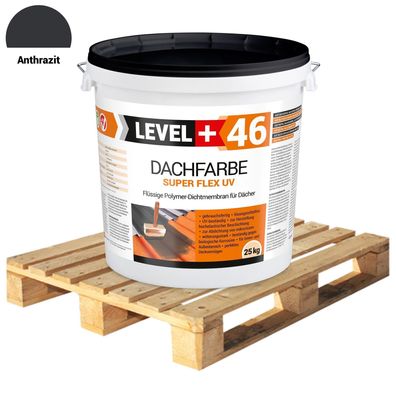 Dachfarbe 25kg x24 Dachlack Sockelfarbe Palette 600kg Anthrazit Schutzlack RM46