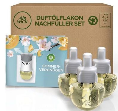 Air Wick Frische Brise Set: 3x 19ml Duftstecker Nachfüllungen