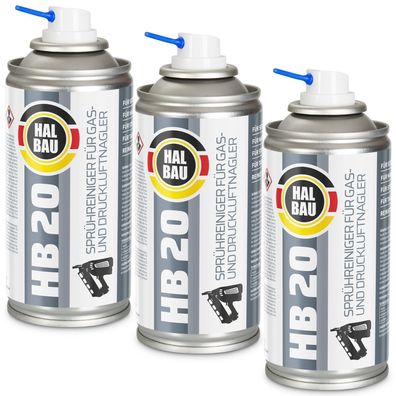 Reinigungsspray für Gasnagler Druckluftnagler 150ml 3x für Gasnagler HB20