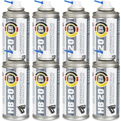 Reinigungsspray HB20 für Gasnagler Druckluftnagler Tacker 8x150ml