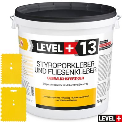 SET RM13 25kg Styroporkleber Dispersionkleber Polymerbasis + 2St. Zahnspachtel