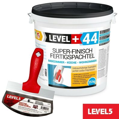 Spachtel Masse Super Finish Fertigspachtel 25kg | Eimerschaber Reiniger RM44|5-210