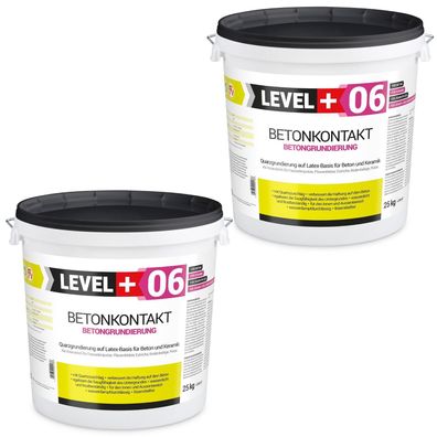 Profi Betonkontakt 50,0Kg Schnell Trocknend Grundierung Putzgrund Level Plus RM06