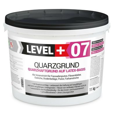 Quarzgrund 11Kg Putz Grundierung Putzgrund Haftputzgrund LEVEL+ RM07