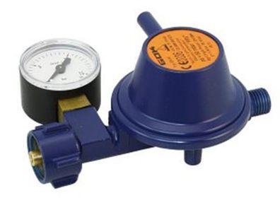 Druckregler 30mbar 0.8kg/h gerader Abg. Manometer, GF0128015