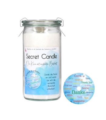 Candle Factory Secret Candle Danke (versch. Sprachen) 1 St