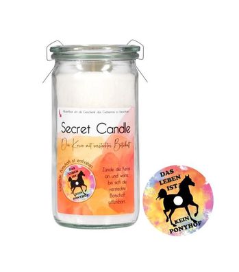 Candle Factory Secret Candle Das Leben ist kein Ponyhof 1 St