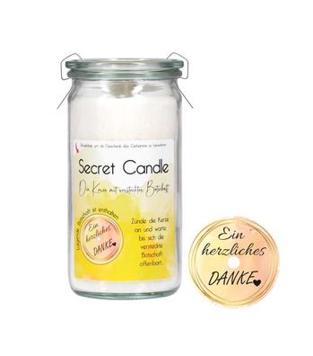 Candle Factory Secret Candle Ein herzliches Danke 1 St