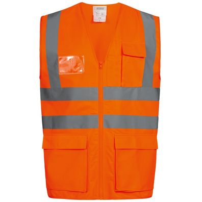 EWALD Warnschutzweste Orange SAFESTYLE® EN ISO 20471/2 EN ISO 13688 23511 Gr.4XL