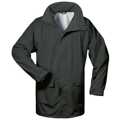 LUND PU-Stretch-Regen-Jacke NORWAY Schwarz, EN 343, 26406-1 Gr.M