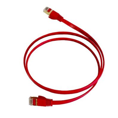 1m CAT7 Patchkabel Netzwerkkabel flach rot Internet Kabel Patch