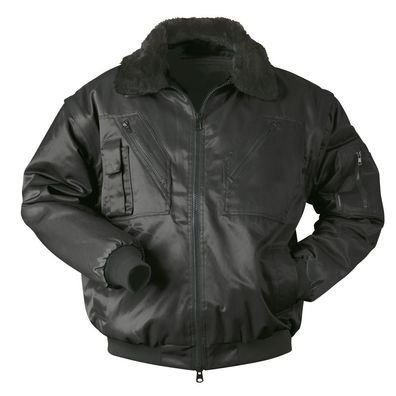 Rondane Pilot-Jacke Schwarz NORWAY Ärmel abnehmbar, 23618 3 Gr. XL