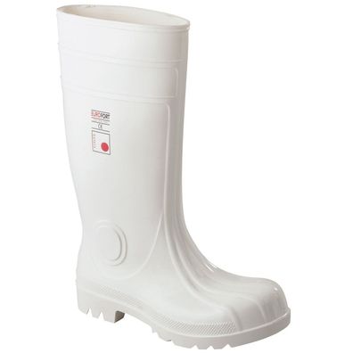 SAFE GIGANT PVC - Stiefel Eurofort EN ISO 20345 S4, 38 cm hoch, Weiß, Gr.40