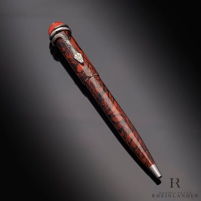 Montblanc Heritage Rouge et Noir Marble Kugelschreiber Ballpoint Pen ID 119854