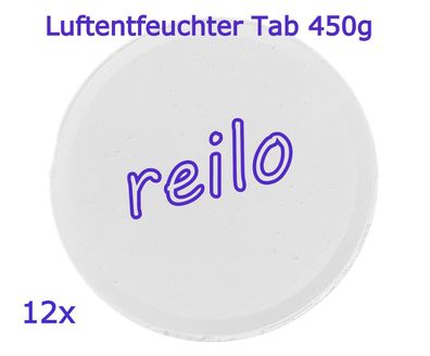 12x 450g reilo Luftentfeuchter TAB für Raumentfeuchter Nachfüllpack